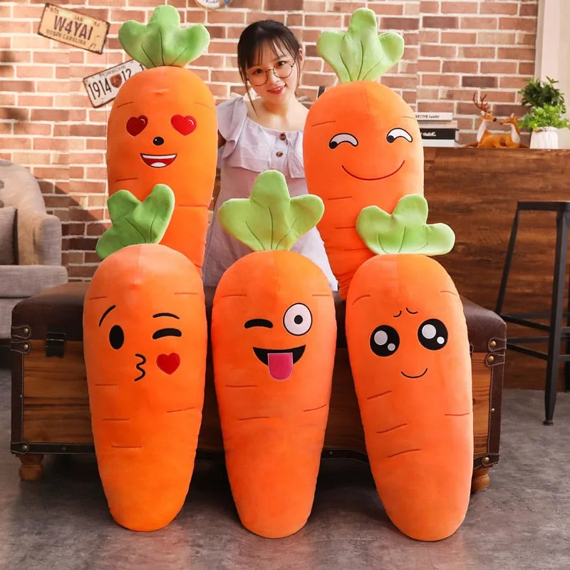 Cartoon Smile Carrot Plush Toy