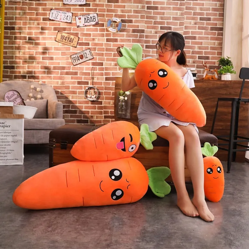 Cartoon Smile Carrot Plush Toy
