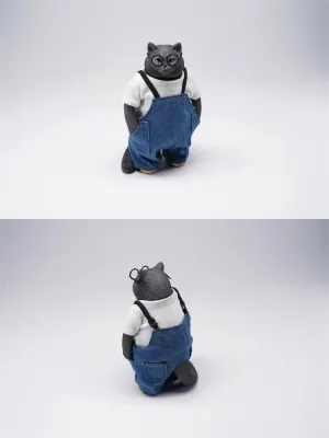 Cat 2.0 Model Figure Felidae Resin Cute Healing Animal Model Collector Realistic Scene Decor Gift for Adult (JXK103D) deliver bifocal axe 1:6 Scale Fat 