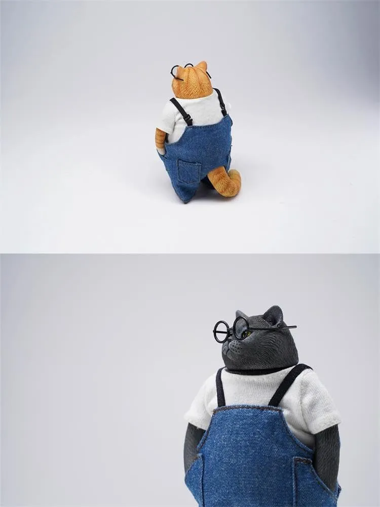 Cat 2.0 Model Figure Felidae Resin Cute Healing Animal Model Collector Realistic Scene Decor Gift for Adult (JXK103D) deliver bifocal axe 1:6 Scale Fat 