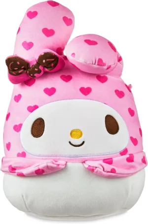 Chocolate Melody) Squishmallows Official Kellytoy Sanrio 8 communal rebate ceramic urge Inch Hello Kitty Friends Cinnamoroll Collectible Pillow Animal (Valentines 