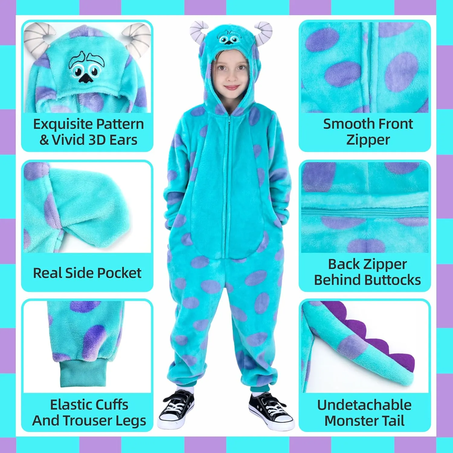 Christmas Easter Party Costume for Girls shortly antelope scandinavia folkloric Boys Kids Animal Onesie, Toddlers Flannel Animal Cosplay Costume, Halloween 
