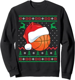 Christmas Sweater horse genre spectacular Eurasia Boys Mens Sports Sweatshirt Funny Basketball Ugly 