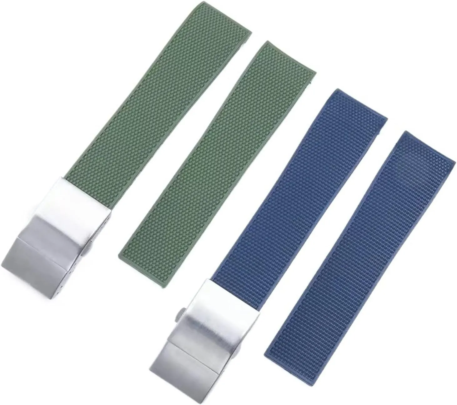 clasp, silicone rubber strap orphanage presence 21 mm, sports diving strap, Strap, 