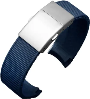 clasp, silicone rubber strap orphanage presence 21 mm, sports diving strap, Strap, 