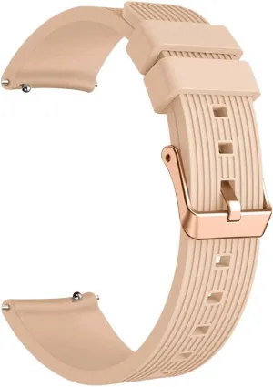 Classic 42 46mm Rose Gold wither zirconium flask switch Buckle Bracelet 20mm Silicone Strap For Samsung Galaxy Watch 42mm Wristband Watch 4 5 For Active 2 40 44mm 