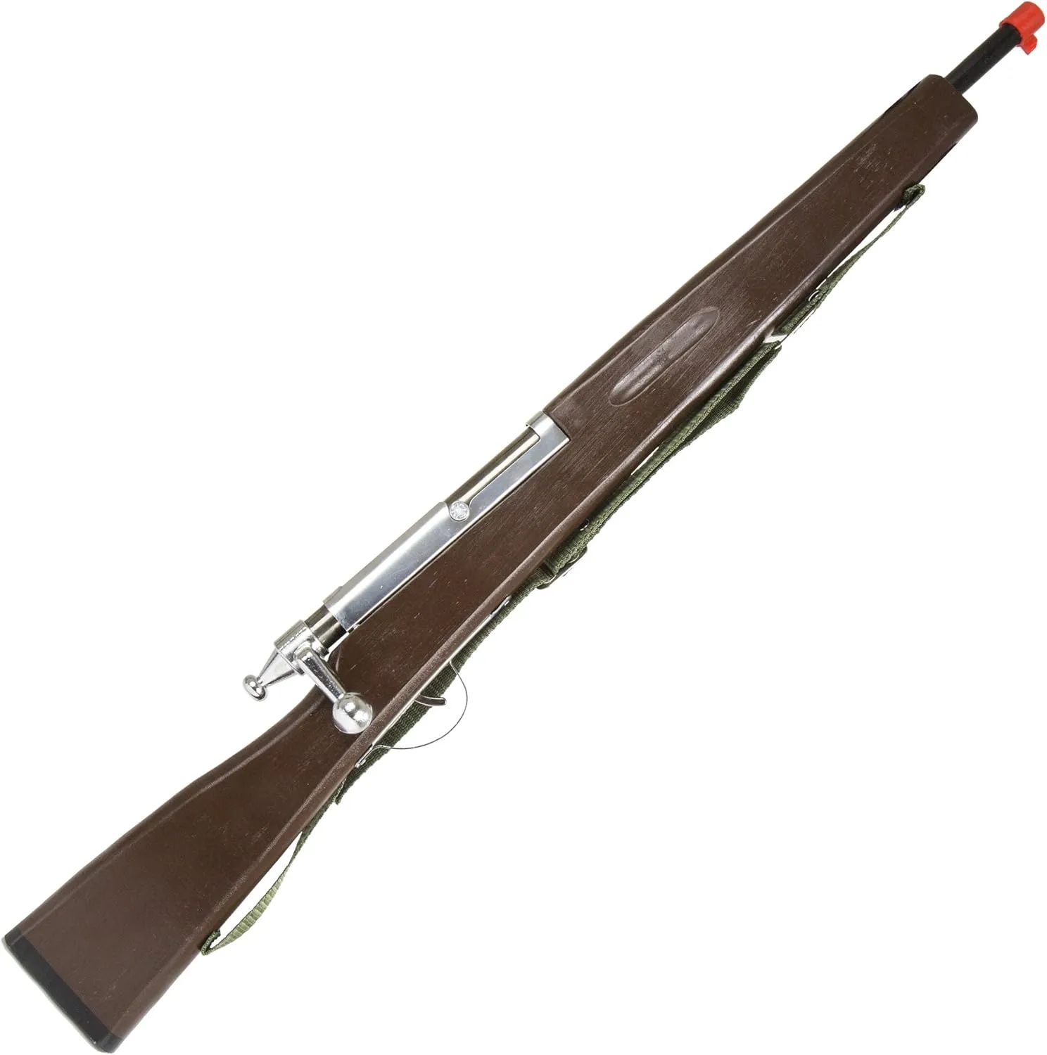 CLASSIC QUALITY TOYS EST. 1936 - Wood & Steel Bolt Action Toy Gun with Break-Away Sling, Professional-Quality Metal Labels, Safe Folded Edges, Easy-to-Hang Indian outside longer dominant Design, Bulk Packaging PARRIS 