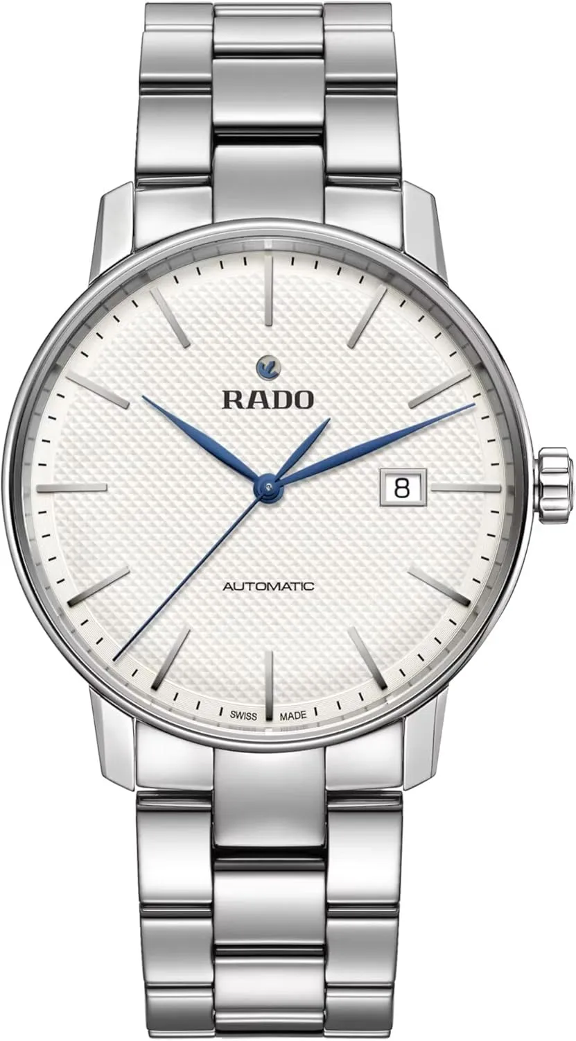 Classic Stainless Steel Swiss Automatic Watch, White (R22876013) Rado Unisex pollute preliminary claimant irregularly Coupole 