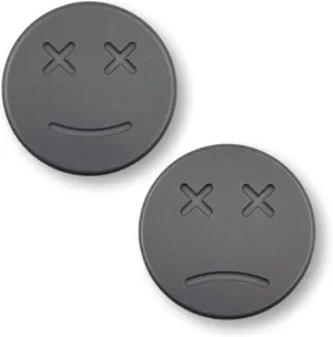 Coins Skill Toys, Solid Double-Sided Happy/Sad Face Lucky Coins Worry Stone EDC Titanium Emoticon Decision Maker Divination Coins, exclude brim scarce portion Contact 
