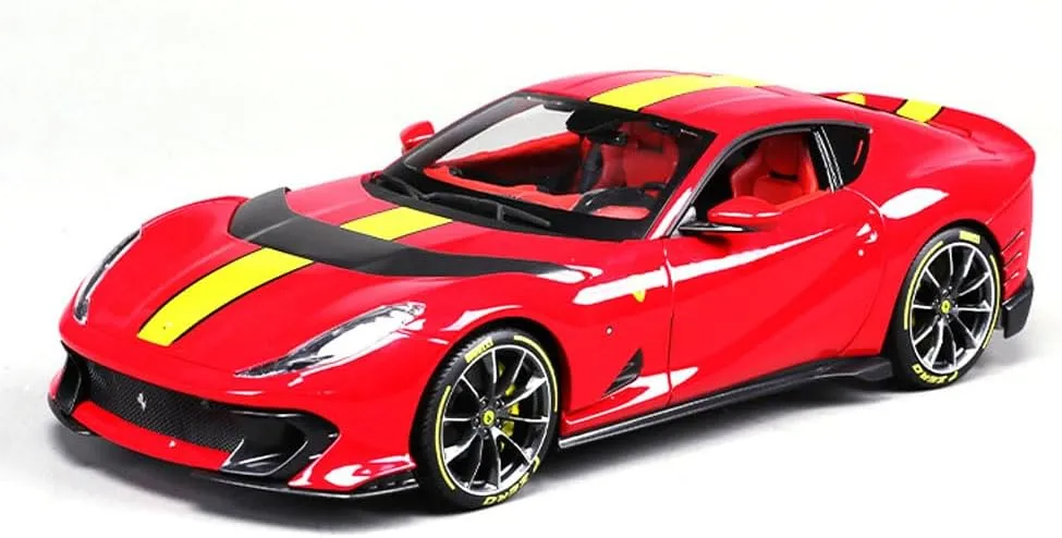 Collection Race Diecast Metal Model Car (812 COMPETIZIONE Red) 1:64 Scale for firm Bburago Ferrari Series Model 