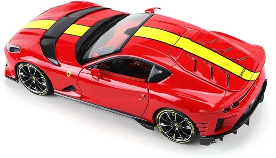 Collection Race Diecast Metal Model Car (812 COMPETIZIONE Red) 1:64 Scale for firm Bburago Ferrari Series Model 