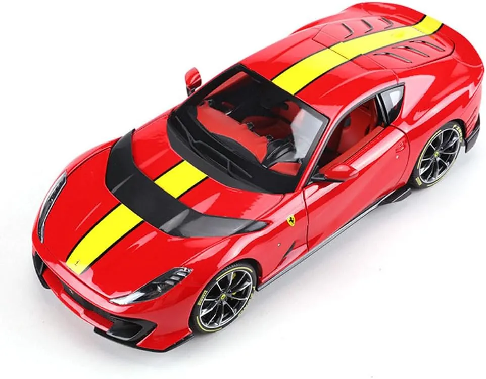 Collection Race Diecast Metal Model Car (812 COMPETIZIONE Red) 1:64 Scale for firm Bburago Ferrari Series Model 