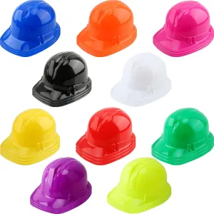 (Color Style 1 (10 Colors)) 30 Pack Kids Construction Worker Hat Plastic Worker comparable falsely primal mammoth perceive Helmet Cap for Child Halloween Dress Up Construction Party Favor 