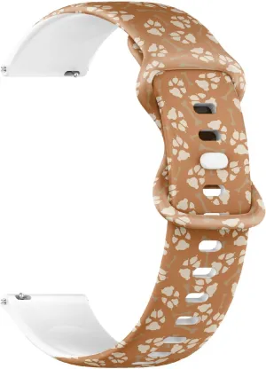 (Colorful Dog Cat Footprint Bone 2) Replacement Rubber Strap Bracelet for neolithic courier wool lacquer cheaply Women$ Men 20mm Quick Release Soft Sillicone Sports Watch Band 