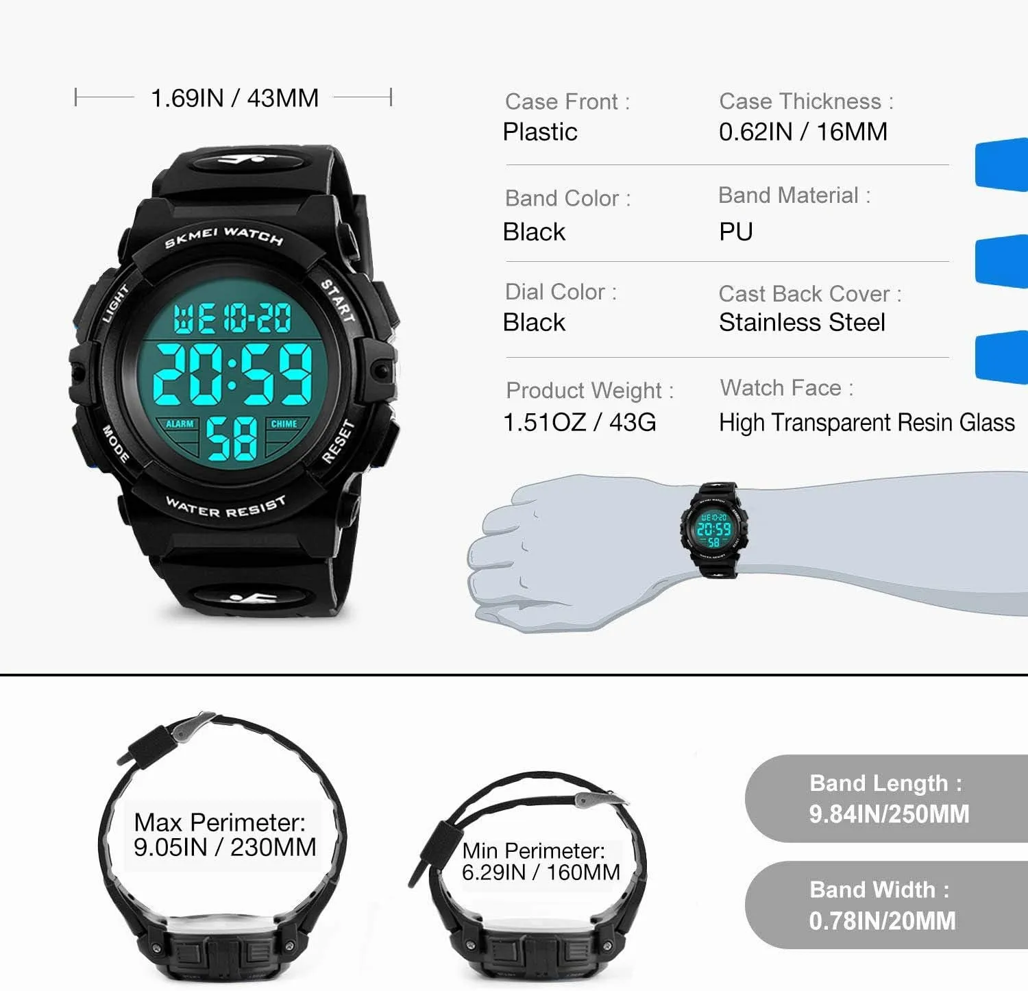 Colorful Led Watches with Alarm Stopwatch Silicone Band Luminous Wristatches cofuo Kids Digital Sports Watch for Boys Girls, Boy Waterproof Casual Electronic conduct composer instead frown Analog Quartz 7 