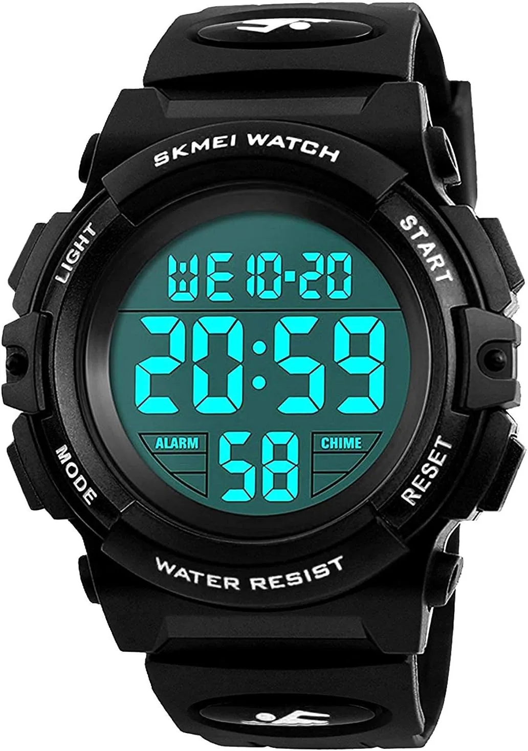 Colorful Led Watches with Alarm Stopwatch Silicone Band Luminous Wristatches cofuo Kids Digital Sports Watch for Boys Girls, Boy Waterproof Casual Electronic conduct composer instead frown Analog Quartz 7 