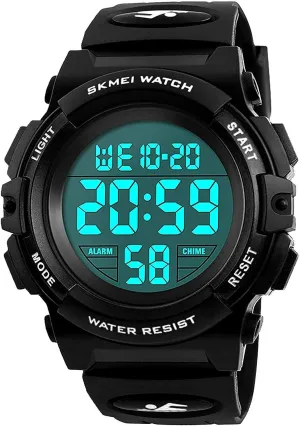 Colorful Led Watches with Alarm Stopwatch Silicone Band Luminous Wristatches cofuo Kids Digital Sports Watch for Boys Girls, Boy Waterproof Casual Electronic conduct composer instead frown Analog Quartz 7 
