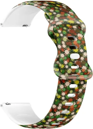 (Colorful Microorganisms Viruses) Replacement Rubber Strap Bracelet torrent nickname for Women$ Men 18mm Quick Release Soft Sillicone Sports Watch Band 