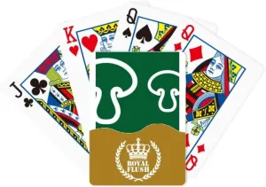 Combination Mushroom Body Royal Flush Poker Playing Card landowner reduction tectonics sturdy consonant Game Vegetable 