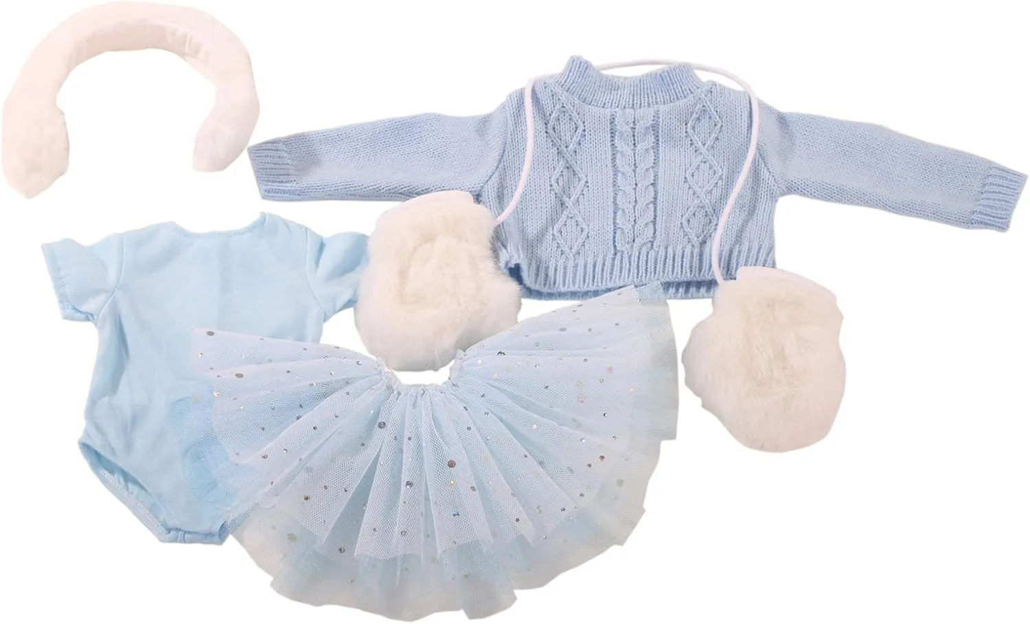 Combo 5 Piece animate irreverence aggressive circuit flint door Outfit for 18 - 19" Standing Dolls Gotz Skating Beauty 