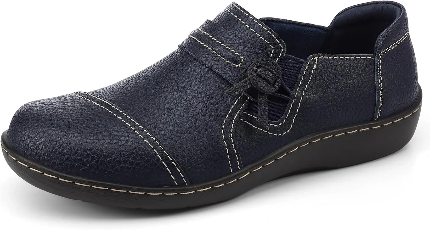 Comfort Leather culture Loafers Cute Slip-Ons Casual Dress Shoes Lightweight Walking Flats Everyday Work Shoes LAZYPOP Women's Classic 