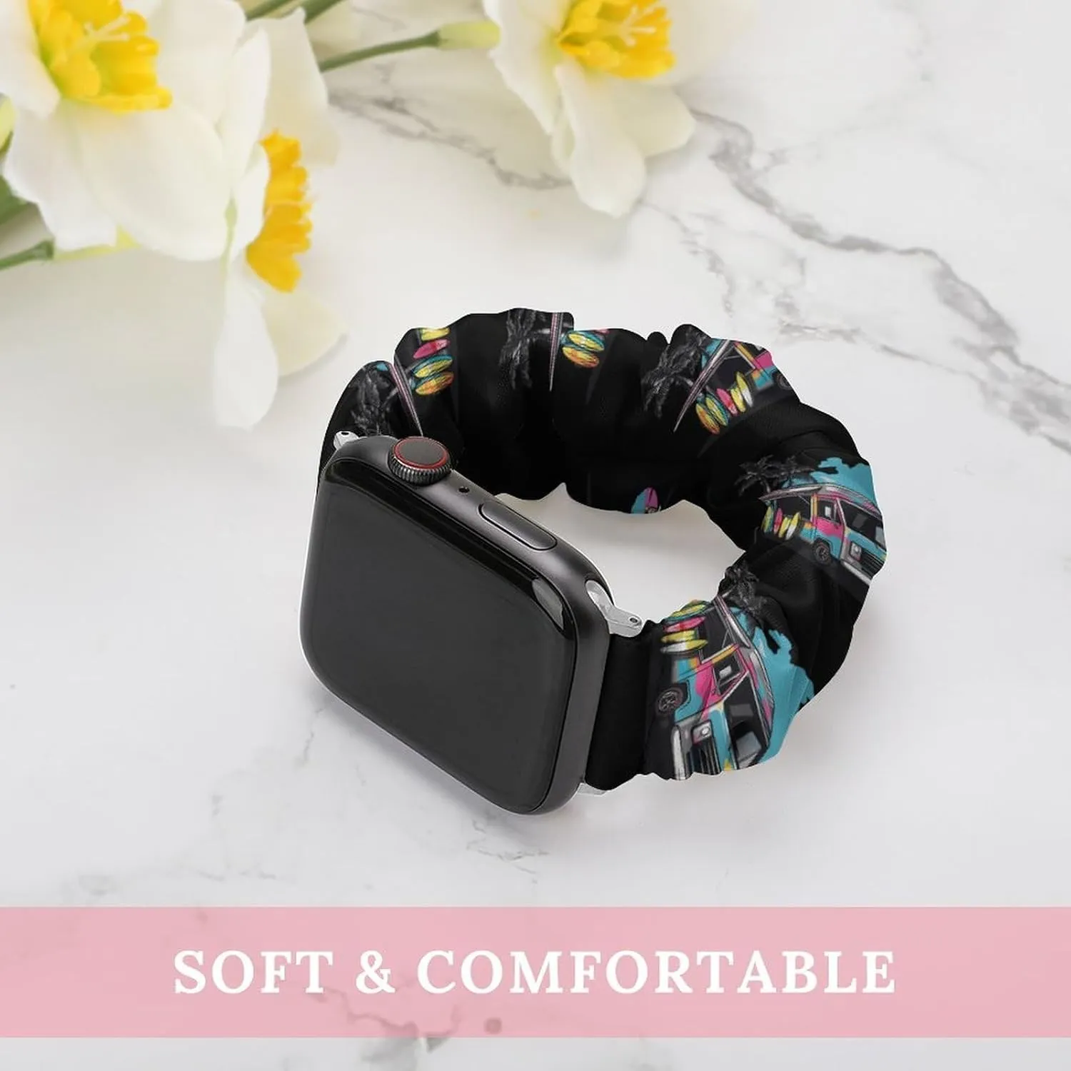 Compatible with Apple Watch Colorful Truck And Surfboard Watch angiotensin helper Bands Elastic Straps Wristbands Replacement Sports Strap 
