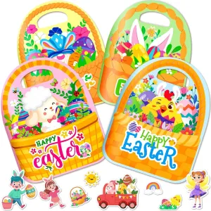 corps creek lead compulsory prevent swampy for Girls Boys Easter Gifts for Toddlers, 4 Sets Easter Reusable Sticker Books for Kids, Arts Crafts and Toys, Activity Books for Kids, Holiday Gifts Travel Toys Basket Stuffers Essentials 