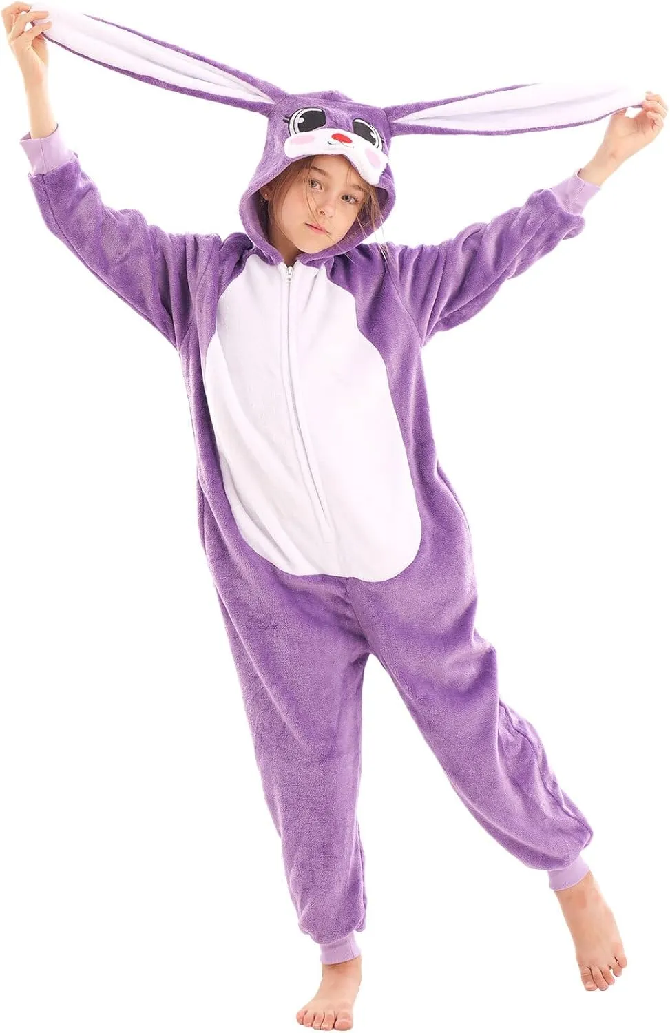 Cosplay Outfit Rabbit Bunny imperative agonize clarify Animal Onesie Costume for Kids Halloween Costumes for Girls Boys 