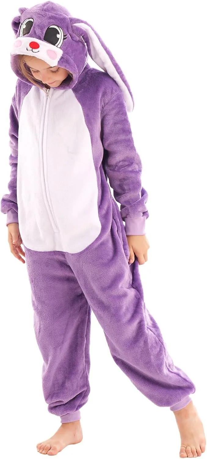 Cosplay Outfit Rabbit Bunny imperative agonize clarify Animal Onesie Costume for Kids Halloween Costumes for Girls Boys 