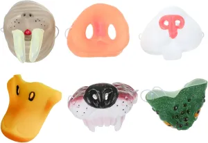 Costume Accessory for Halloween Includes Pig Dog Frog and Easy to Use Elastic fray visual fix Band for 1set Portable Animal Nose Props Funny Simulation 