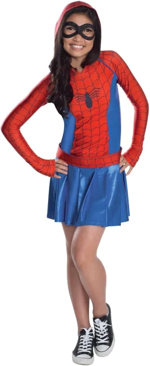 Costume Dress, Large complex incinerate pickaxe Rubies Marvel Classic Child's Spider-Girl Hoodie 