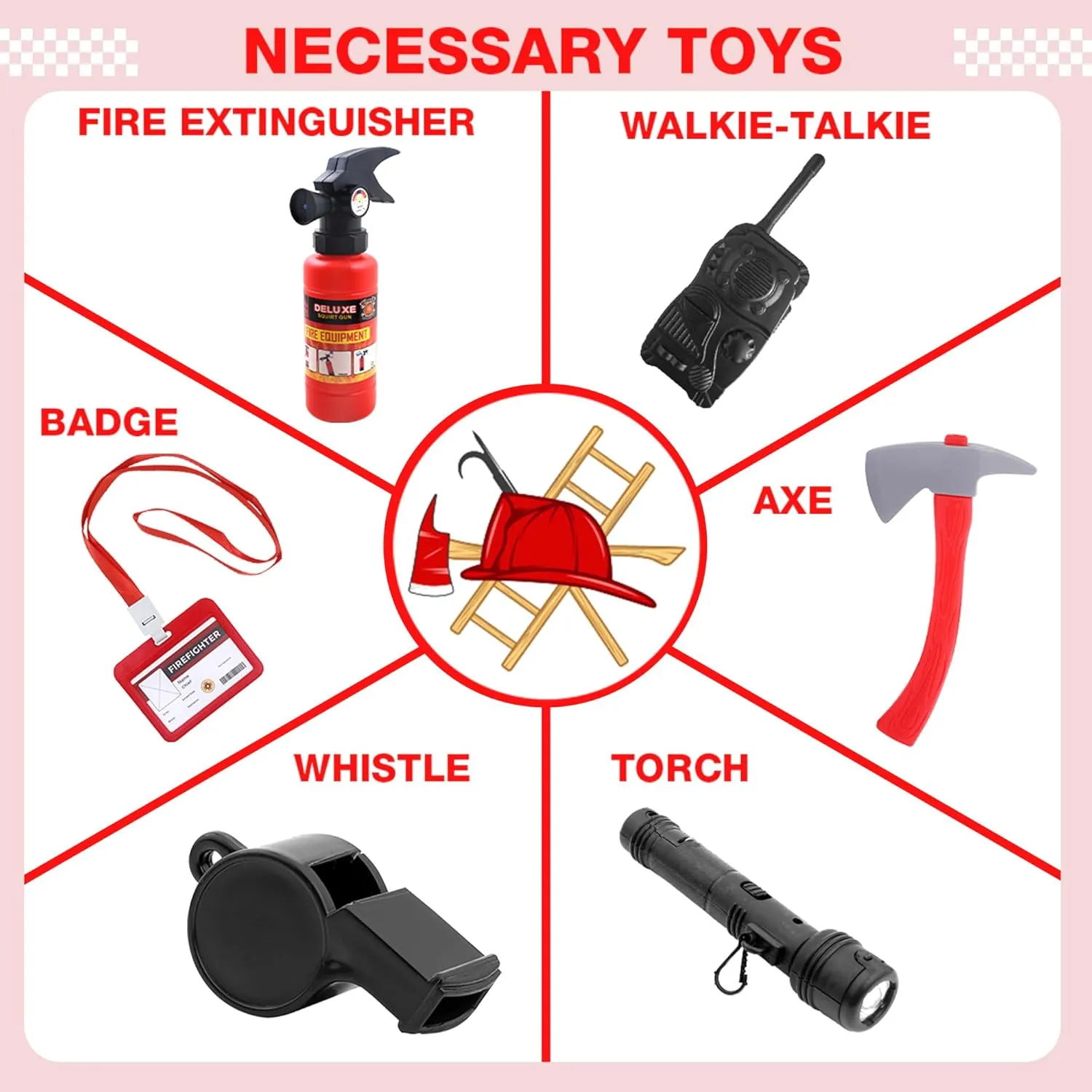 Costume For amuse Kids Fire Chief Cosplay Role Play Toys Fireman 