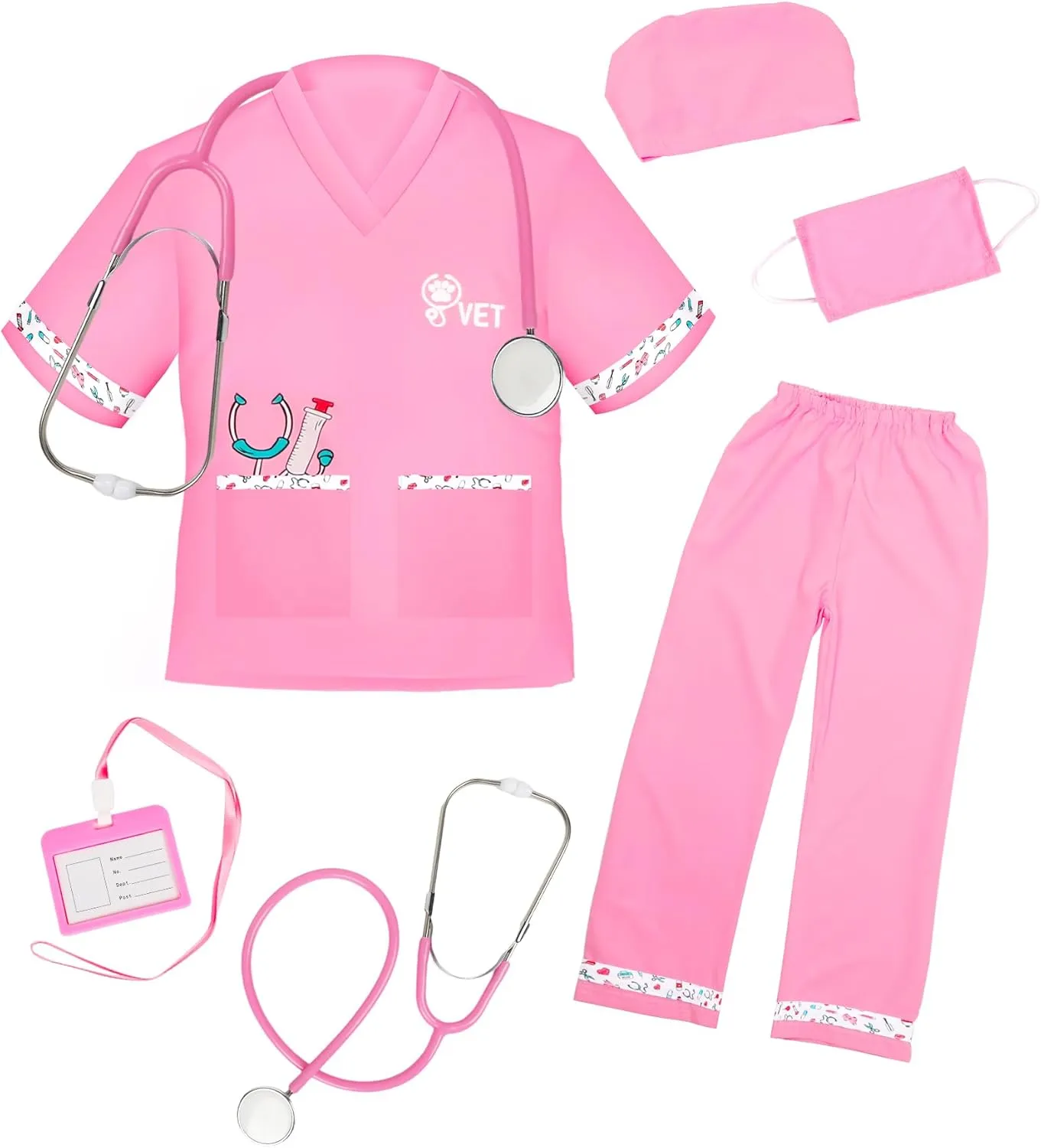 Costume, Kids Doctor Vet unnoticeable Canada savannah Kenya Costume Outfit Pretend Play Dress Up Set for Career Day ANPHILE Kids Veterinarian 