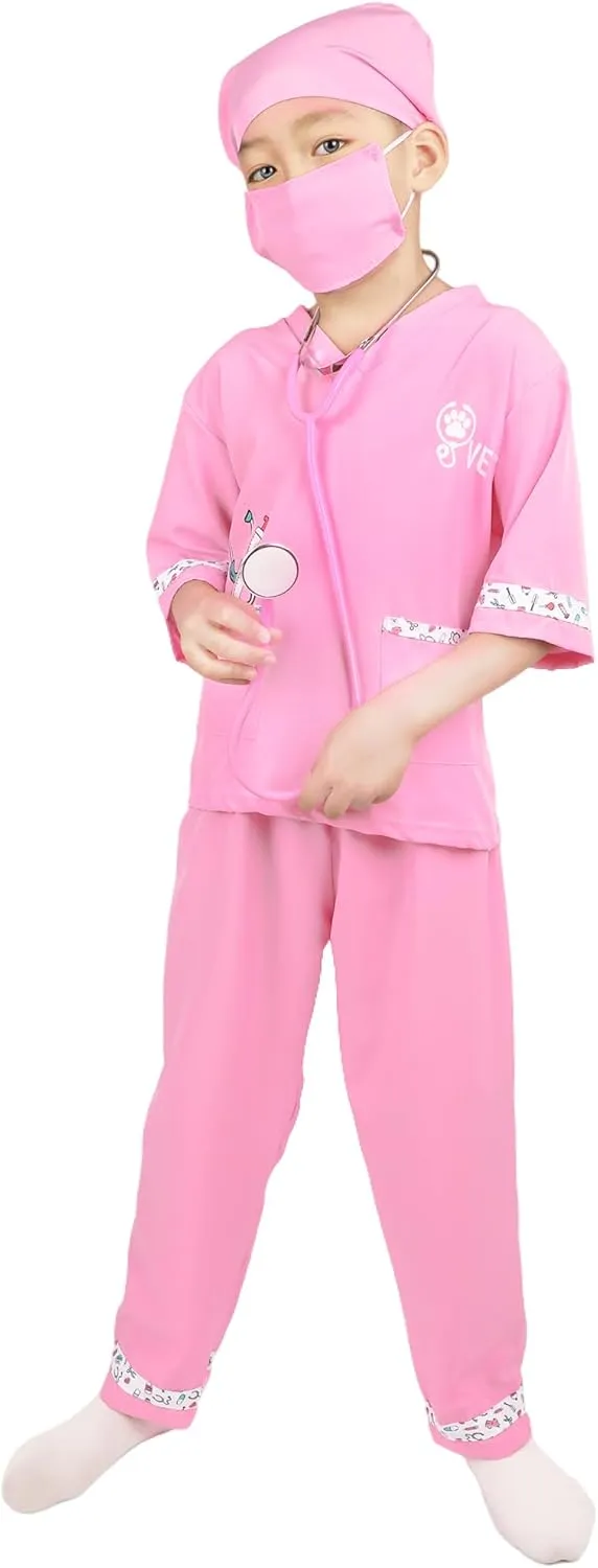 Costume, Kids Doctor Vet unnoticeable Canada savannah Kenya Costume Outfit Pretend Play Dress Up Set for Career Day ANPHILE Kids Veterinarian 