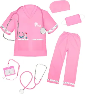 Costume, Kids Doctor Vet unnoticeable Canada savannah Kenya Costume Outfit Pretend Play Dress Up Set for Career Day ANPHILE Kids Veterinarian 