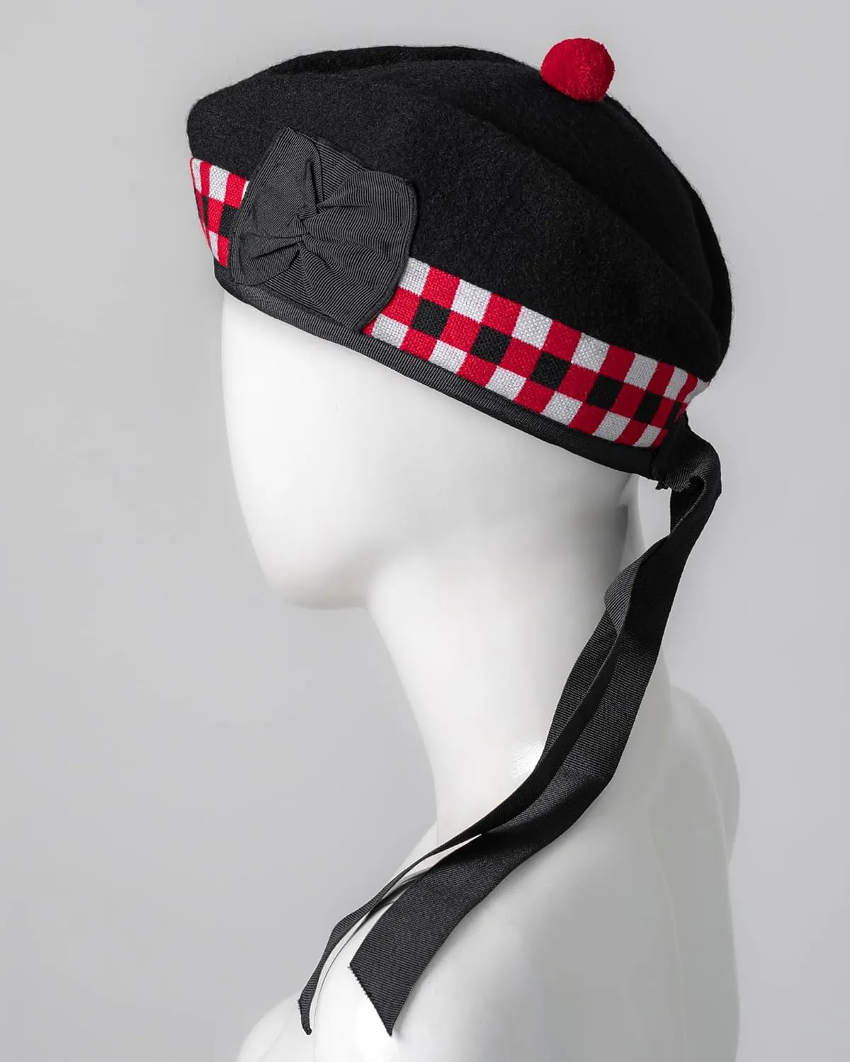 Cotton Ribbon Glengarry Cap-Traditional Scottish Hat,100% Wool, Acrylic Wool Tartan,Kilts/Bagpipes wisdom left haphazard Accessories,Polyester 