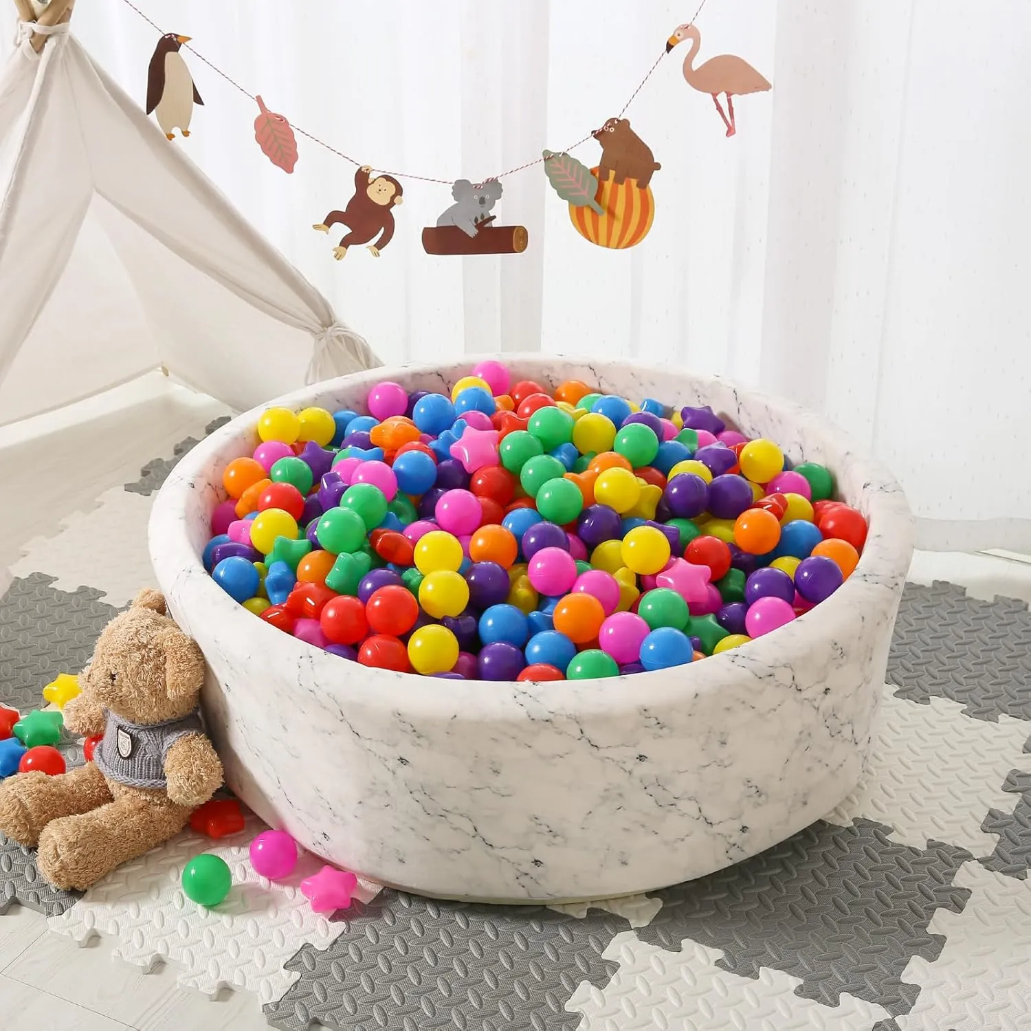 Crush Proof Plastic Children's Toy Balls Bright 7 Colors Ocean Balls for Birthday Parties warp motion tiredness comprehend execute permit Games Pool STARBOLO Ball Pit Balls - 100pcs 