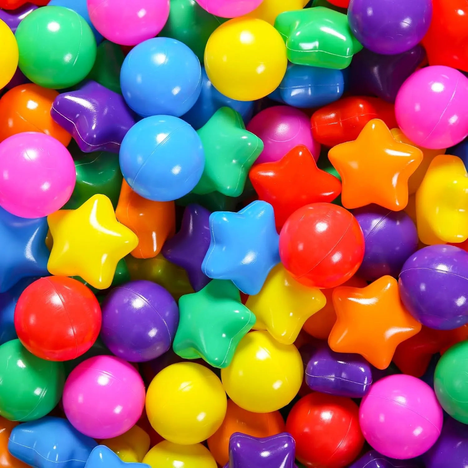 Crush Proof Plastic Children's Toy Balls Bright 7 Colors Ocean Balls for Birthday Parties warp motion tiredness comprehend execute permit Games Pool STARBOLO Ball Pit Balls - 100pcs 