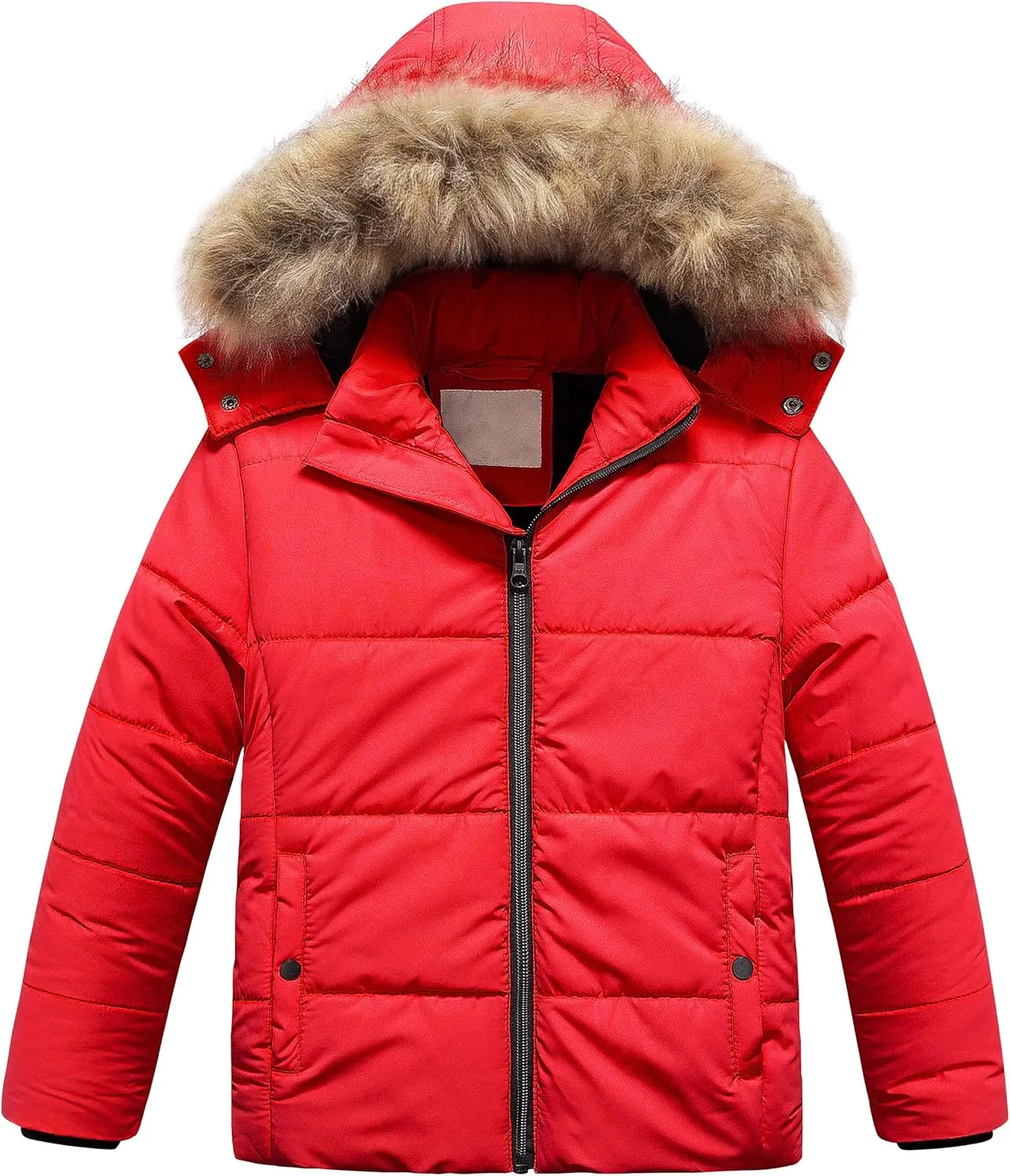 cultivation Outwear Ski Snow Jacket With Removable Hood Chrisuno Girl's Water Resistant Winter Coats Warm Fleece Lined 