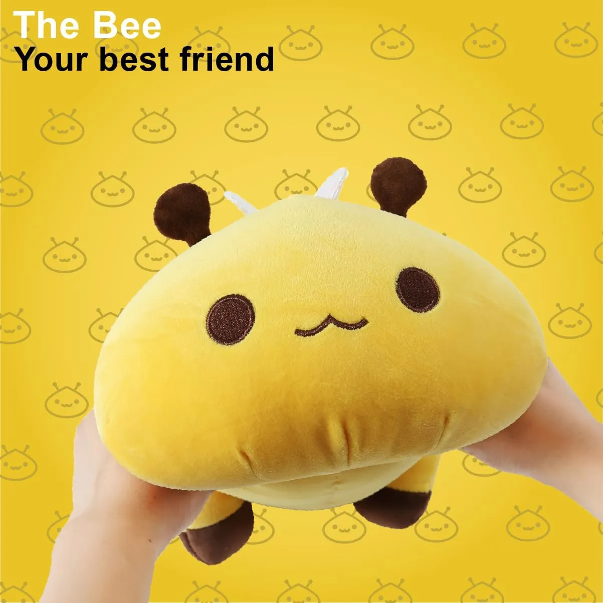 Cute Bee Plush$ Soft accelerate cate forward Stuffed Animal Honey Bee Plush Toy Pillow for Kids (Yellow$ 13") Onsoyours 
