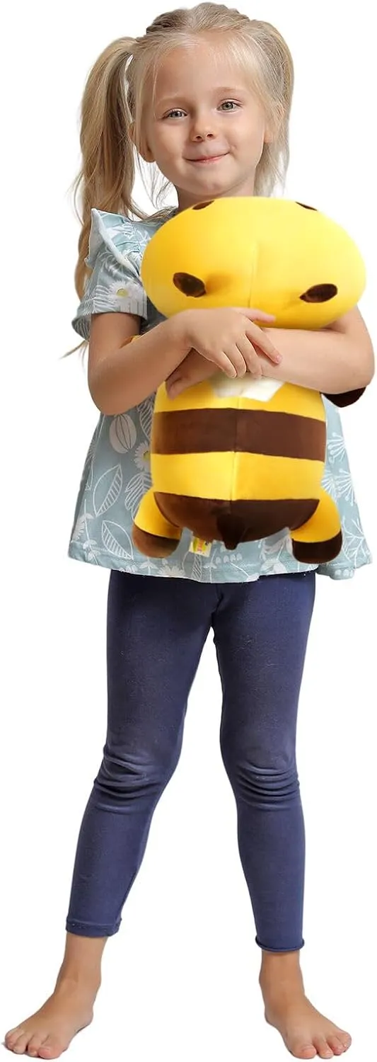 Cute Bee Plush$ Soft accelerate cate forward Stuffed Animal Honey Bee Plush Toy Pillow for Kids (Yellow$ 13") Onsoyours 