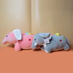 Cute Elephant Fluffy Plush Toys With Blanket, Elephant Stuffed Toy Cute Gift for your Loved Ones.(price for 1 piece)