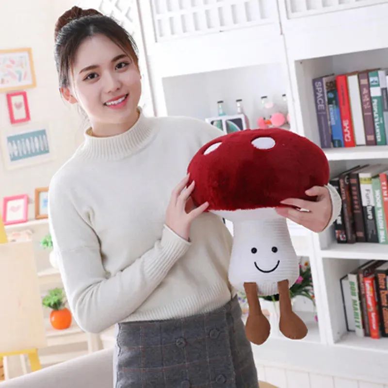 Cute Vegetable Plush Toys Stuffed Plant Plush Mushroom Toy for Kids Soft Mushroom
