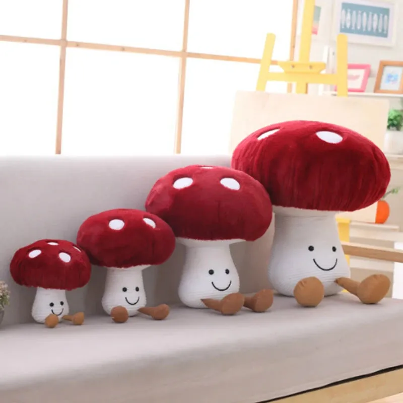 Cute Vegetable Plush Toys Stuffed Plant Plush Mushroom Toy for Kids Soft Mushroom