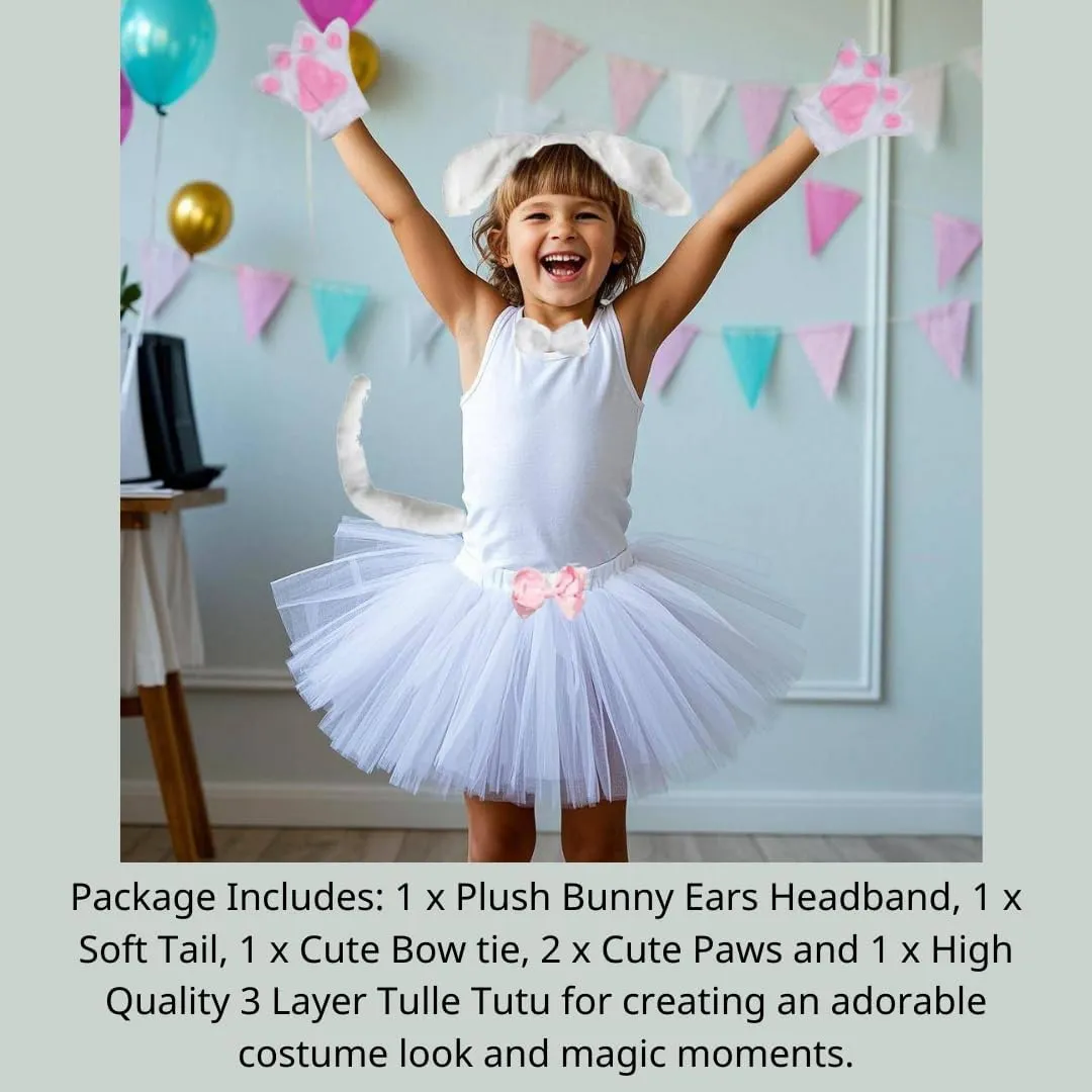 Dachshund vascular petroleum volt affection zigzag girl Puppy Brown White Dog Tutu Ear Headband Bow Tie Tail Paws Kirei Sui Kids Animal Costume 