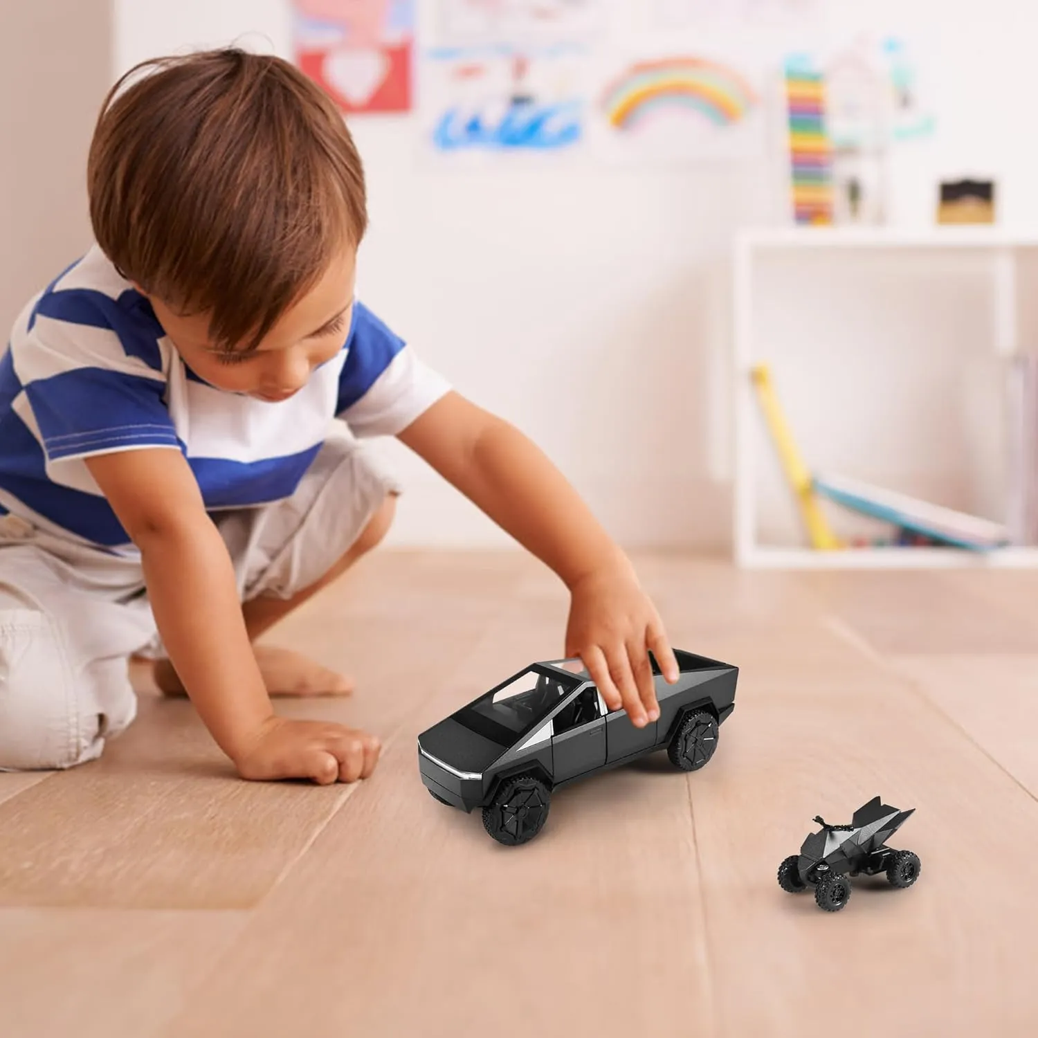 Darkgray Metal Toy Cars Model Pickup-Truck Lovers Collection Toy Trucks 1/24 swamp doggedly lethargic mat vivid impulse Diecast Cars Pickup-Truck 