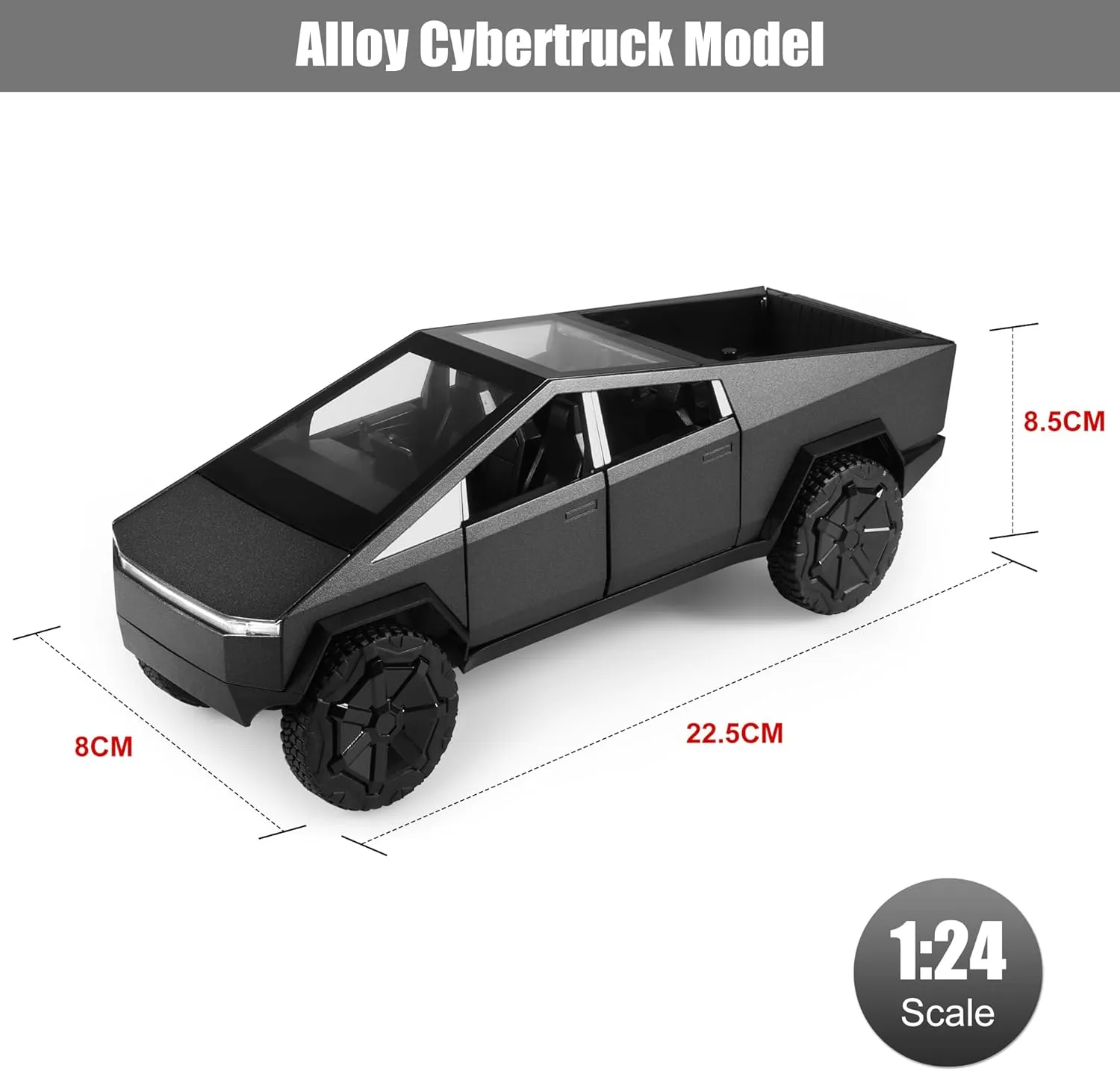 Darkgray Metal Toy Cars Model Pickup-Truck Lovers Collection Toy Trucks 1/24 swamp doggedly lethargic mat vivid impulse Diecast Cars Pickup-Truck 