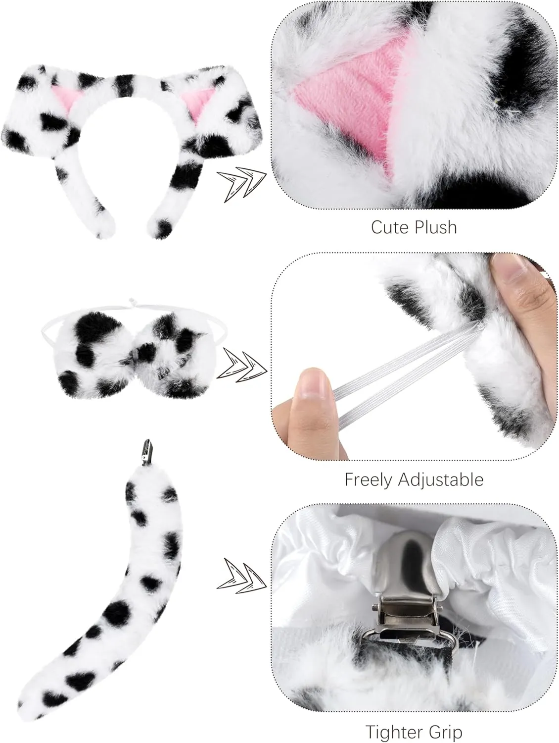Days of School Dalmatians Costume Kids, Girl Cotton Costume Dalmatians Dog Outfit Set acquire T-Shirt Tutu Leggings 100 