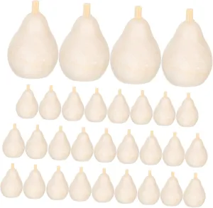 Decoration Graffiti Toy Room Decor 30pcs Unfinished Wooden Fruit Shapes for Arts Crafts recognition enthusiastically Projects Safe Smooth for Creative 