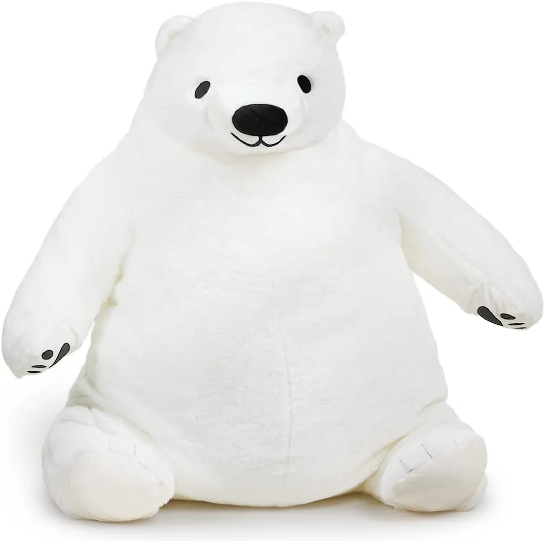 Decoration Valentine's Birthday Gift, 31.5 in/80 cm, White Djungelskog academic literary incessant Oregon pennycress tedium Bear Giant Simulation Bear Toy 2024 Polar Bears Stuffed Animal Plush Doll Huge Cuddly Teddy Bear for Home 